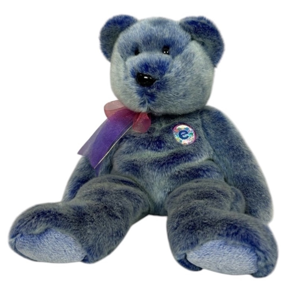 TY Beanie Buddies Collection Bear Periwinkle Plush 2001 (Large)